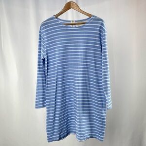 STS Sail to Sable Long Sleeve Stripe Mini‎ Dress in Blue Size Extra Large